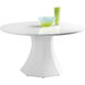 Sanara 55 X 30.75 inch High Gloss White Dining Table